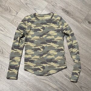American Eagle Olive Camo Shirt